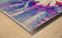 Abstract Surreal White Daisy Wood print