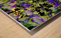   Abstract Vibrant Crocuses                                                    Wood print