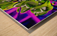  Abstract Crocus Surprise                                                                                                                     Wood print