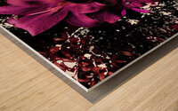 Abstract Lily Bouquet Wood print