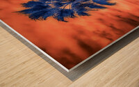 Radiant Dusk: Capturing the Charm of Inverness Florida Wood print