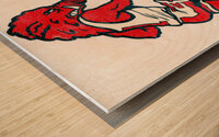1970s Arkansas Razorback Basketball Cartoon Art Wood print