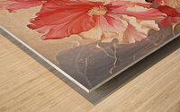 Hollyhocks are So Beautiful Wood print
