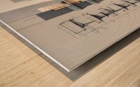 Architect Office Wall Art – Architectural Sketch to Realistic Building Print – Modern Architecture Decor for Architects & Designers Wood print
