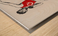 Early 1900s University of Georgia Track Art Wood print
