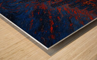 The City Bleeds Light Wood print