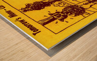 Ben Pedrick Arizona State Cartoon Art Wood print