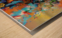 Le monarque Wood print