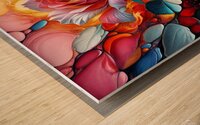 Abstract Rose Wood print