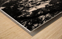 Impressionistic Dark Forest Wood print