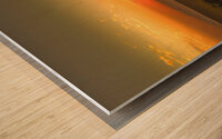 Central America Sunset Panorama Wood print