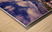 Color-between heaven and earth Wood print