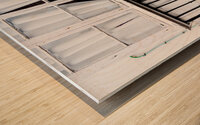 White on White Wood print