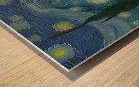 The Starry Night  Wood print