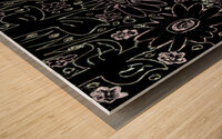 Abstract Patterned Florals Wood print