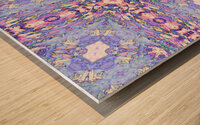 Abstract Pastel Kaleidoscope  Wood print