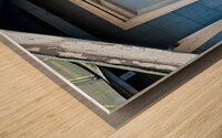 Reflection of the past Wood print