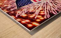 ROCKETS GLARE Our Flag Still There Wood print