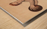 1940s Baylor Bears Basketball Player Art Wood print
