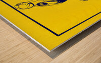Early 1900s Michigan Basketball Art Wood print