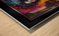 Industrial Abstract Portrait Of Lyris Thoria Stunning AI Concept Art by Xzendor7 Wood print