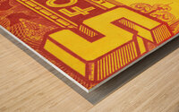 1949 USC Trojans Football Ticket Remix Wall Art Wood print