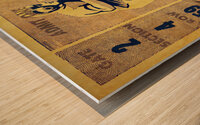 1947 Notre Dame Football Ticket Remix II Wood print