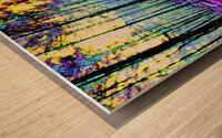 Abstract Sunlight through the Trees Wood print