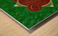 1940 Chicago Cubs Baseball Diamond Art Remix Wood print