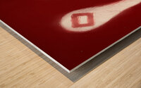 1970s OU Football Wishbone Art Wood print