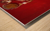 1970s Oklahoma Sooners Basketball Art Wood print
