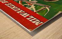 1978 Milwaukee Bucks Basketball Art Remix Wood print