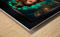 Engineer Portrait Of Steampunk Artisan Velora Vellania Captivating AI Concept Art by Xzendor7 Wood print