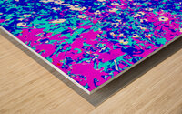 Vivid Floral Abstract                                                                                                                      Wood print