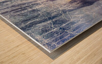 Ethereal Reflections of Winter Trees Wood print