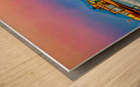 HARBOR AFTERGLOW  Wood print