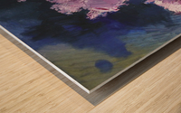 Lilac night Wood print