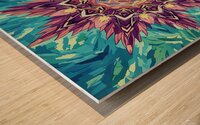 ArtXcl 1010 flower mandala abstract Wood print