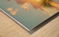 Sunset Reflections in Paradise up Wood print