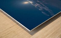 Moonlit Waves of Serenity Wood print