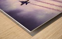 Blue Angels Soaring in Perfect Formation Wood print