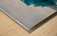 Glacier Blue Wood print