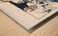1975 Dallas Cowboys Art Remix Wood print