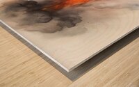 Fiery Awakening – Eruption of Nature’s Power Wood print