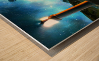Door in the Lake Wood print