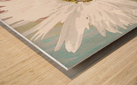 Abstract Daisy Close Up Wood print