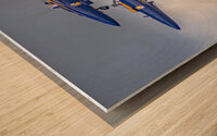 Blue Angels in Belly to Belly Aerial Formation Wood print