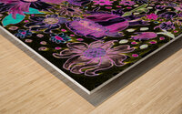 Abstract Floral Musing Wood print