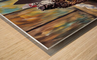 ArtXcl 224 chocolate cake photoe with pastel style Wood print