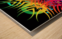 Abstract jungle Wood print